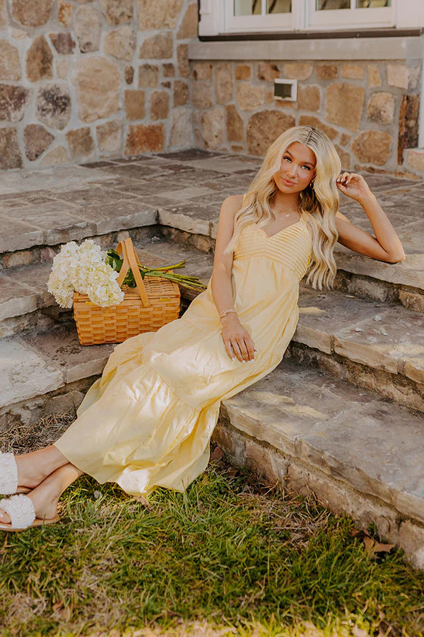 Sunny Horizon Maxi Dress in Yellow | Impressions Online Boutique