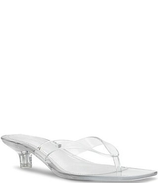 Steve Madden Tracie Jelly Clear Kitten Heel Thong Sandals -  8 | Dillard's