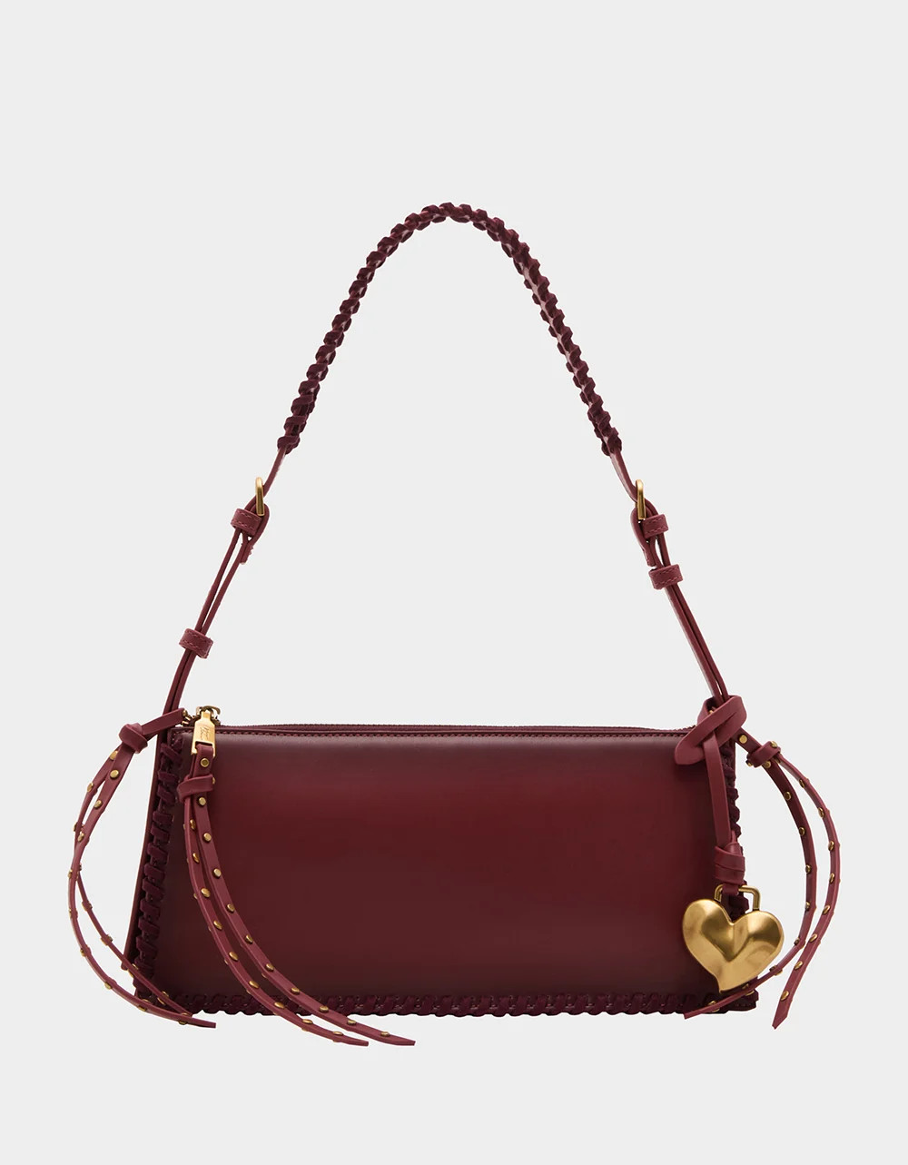 WILD AT HEART SHOULDER RED | Women's Western Dark Red Burgundy Shoulder Bag | Betsey Johnson