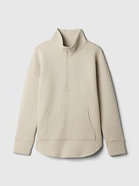 GapFit Quilted Jacquard Half-Zip Pullover | Gap (CA)