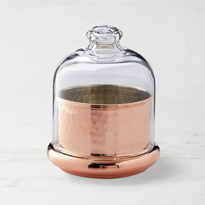 Williams Sonoma Hammered Copper Butter Keeper | Williams-Sonoma