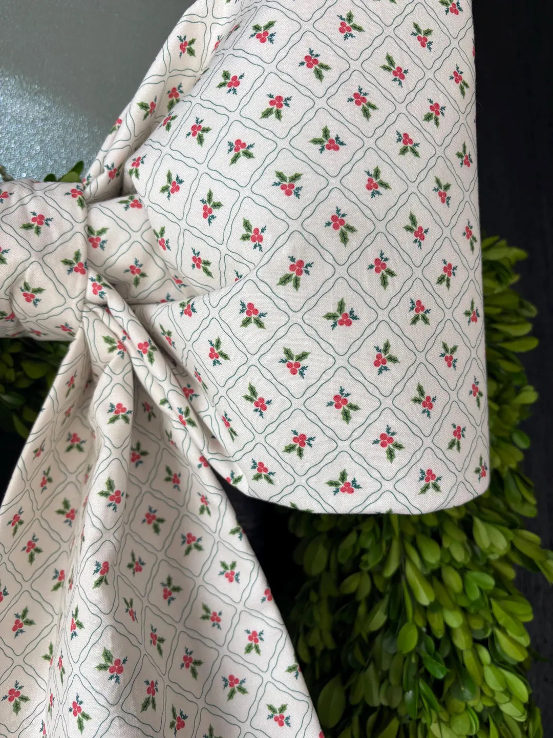 Large Holiday Fabric Bow - Etsy | Etsy (Global)