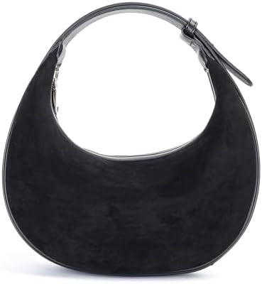 Herald Suede Crossbody Bag for Women, Vintage Hobo Handbag Crescent Shoulder Purses with Adjustab... | Amazon (US)