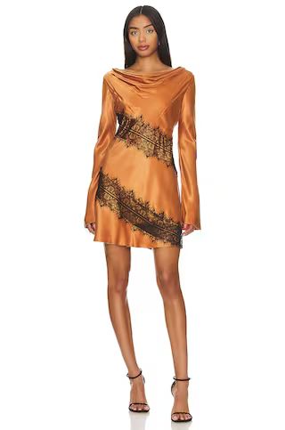 Significant Other Helaina Mini Dress in Caramel from Revolve.com | Revolve Clothing (Global)