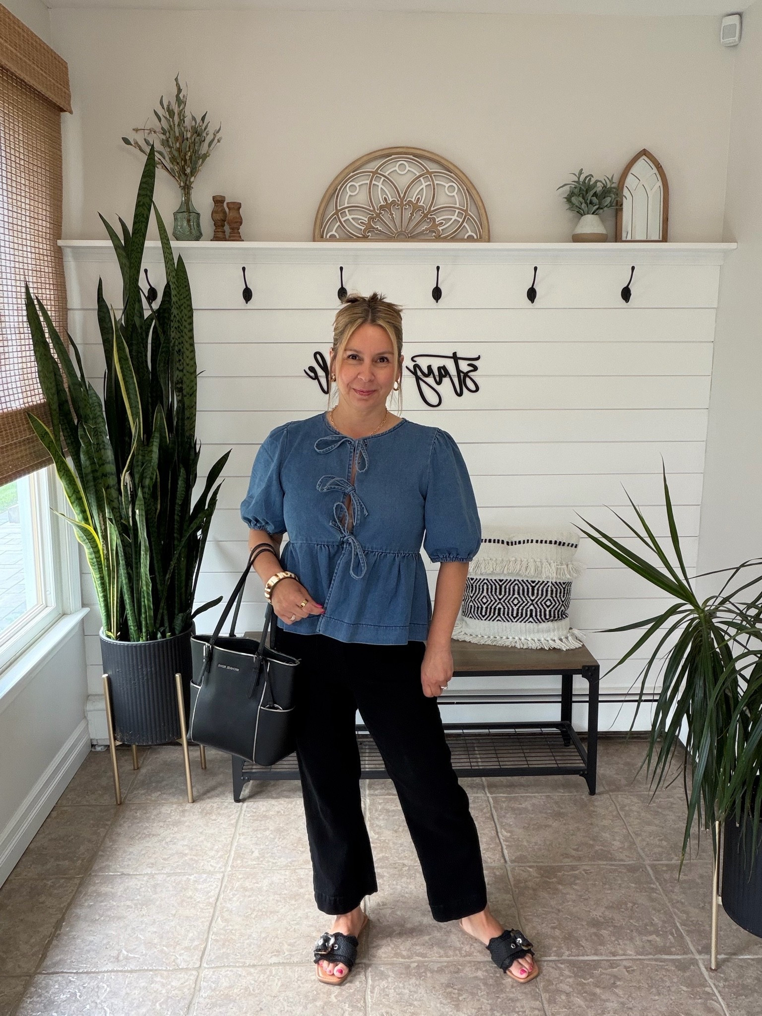 Summer outfits I’m wearing a medium in the denim peplum top and jeans. Date night outfits

#LTKOver40 #LTKmomlife #LTKMidsize