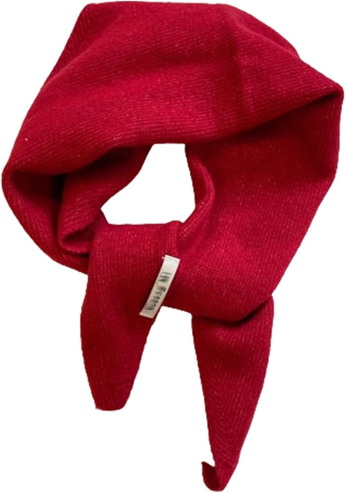 Wool Knitted Triangle Scarf Women's Headscarf,Multifunctional Warm And Versatile Knitted Scarf | Amazon (CA)