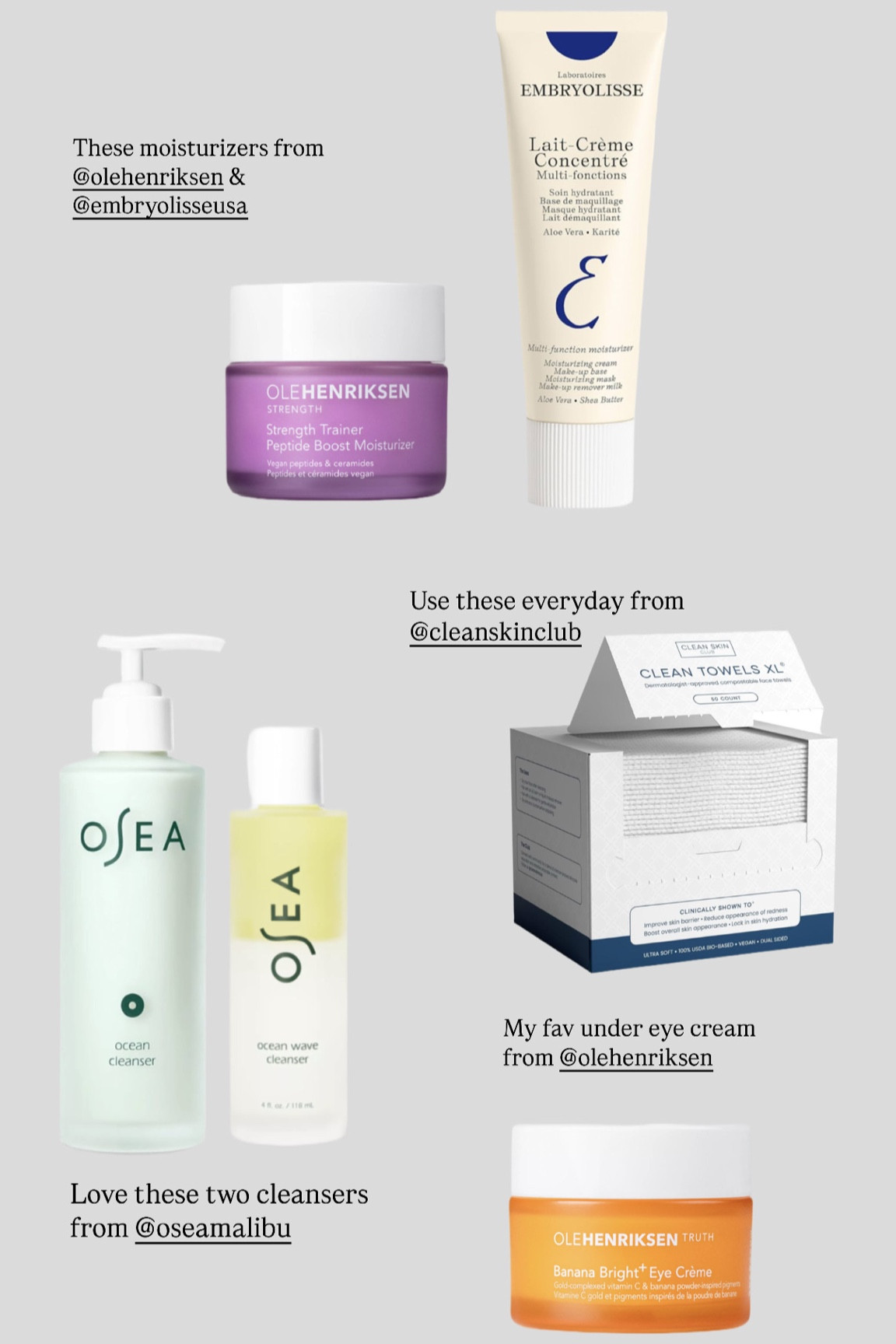 My current fav skincare!!