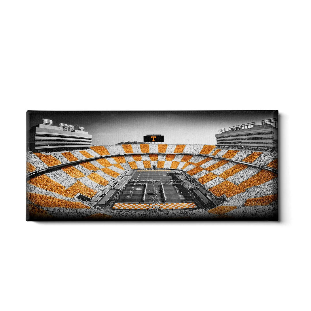 Checkerboard Neyland B&W Panoramic | Tennessee Volunteers  | Neyland Stadium | University of Tenn... | Etsy (US)