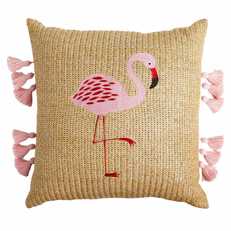 Flamingo Hermosa Outdoor Throw Pillow, 18" | At Home