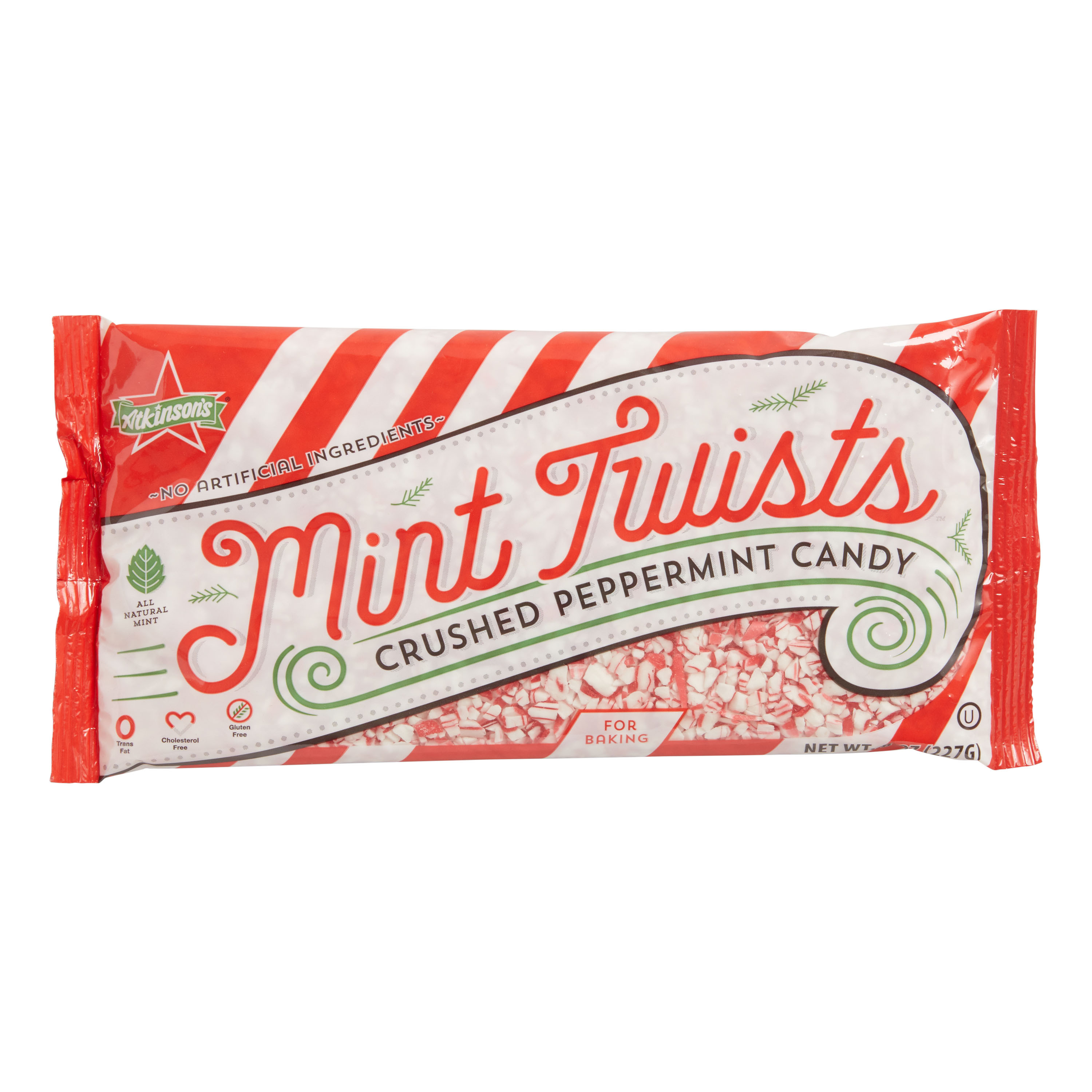 Atkinson's Mint Twists Crushed Peppermint Candy Set of 2 | World Market