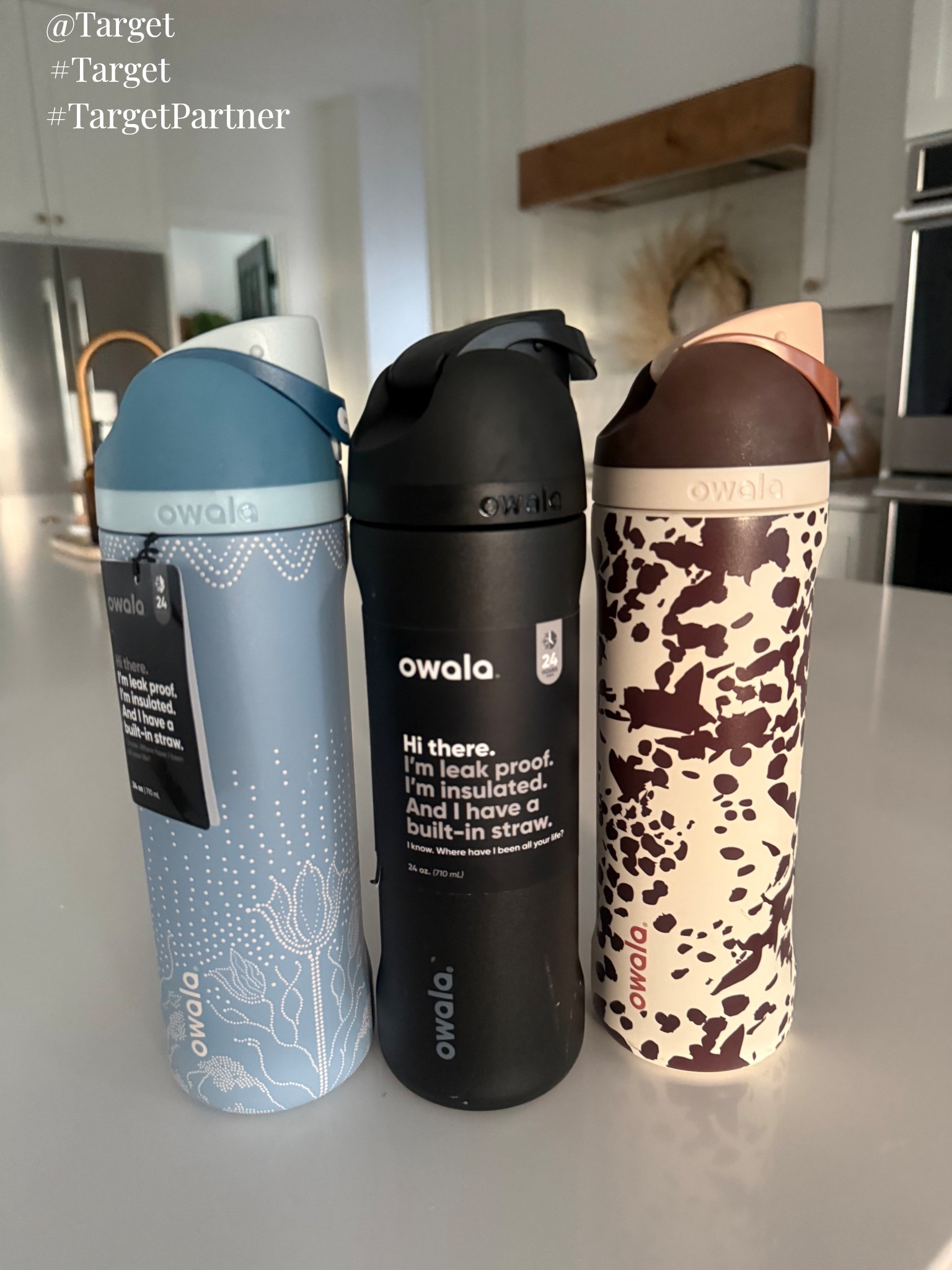 #ad Obsessed with these new Owalas at Target! I will be taking that cowgirl print one with me everywhere I go. We have loved these water bottles since 2019 - before they were cool. The durability is impressive, they keep ice for a long time, and they’re completely leakproof when closed. We also love the built in straw and the sip or gulp feature. @Target #TargetPartner  

#LTKdayinmylife #LTKMothersDay #LTKKids
