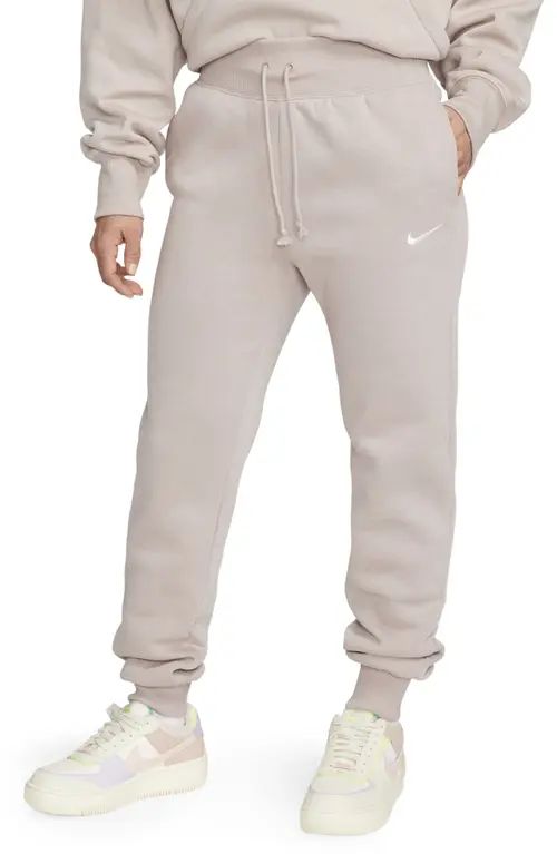 Nike Sportswear Phoenix Fleece Sweatpants in Diffused Taupe/Sail at Nordstrom, Size X-Small | Nordstrom