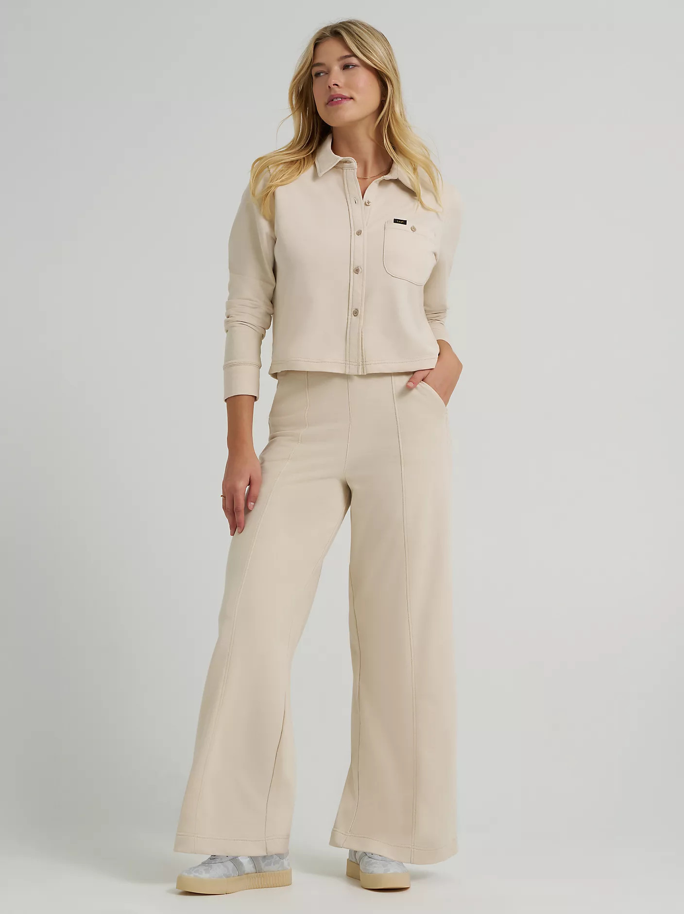 Women's Wide Leg Pull On Knit Pant | Lee Jeans