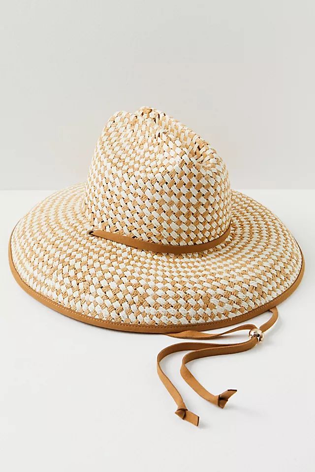 Checkered Straw Sun Hat | Free People (Global - UK&FR Excluded)