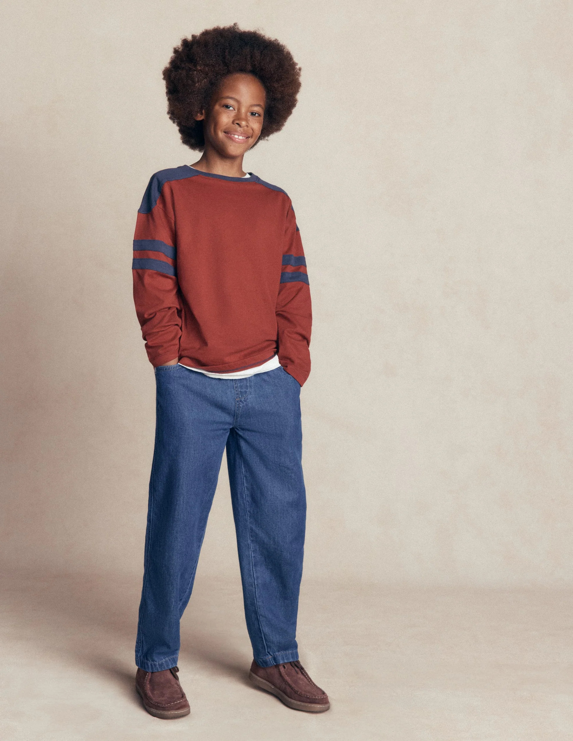 Easy Straight Pants-Denim | Boden (US)