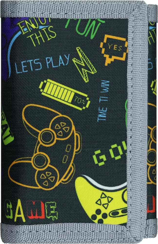 AI-DEE RFID Trifold Canvas Outdoor Sports Wallet for Kids - Front Pocket Wallet with Magic Sticke... | Amazon (US)