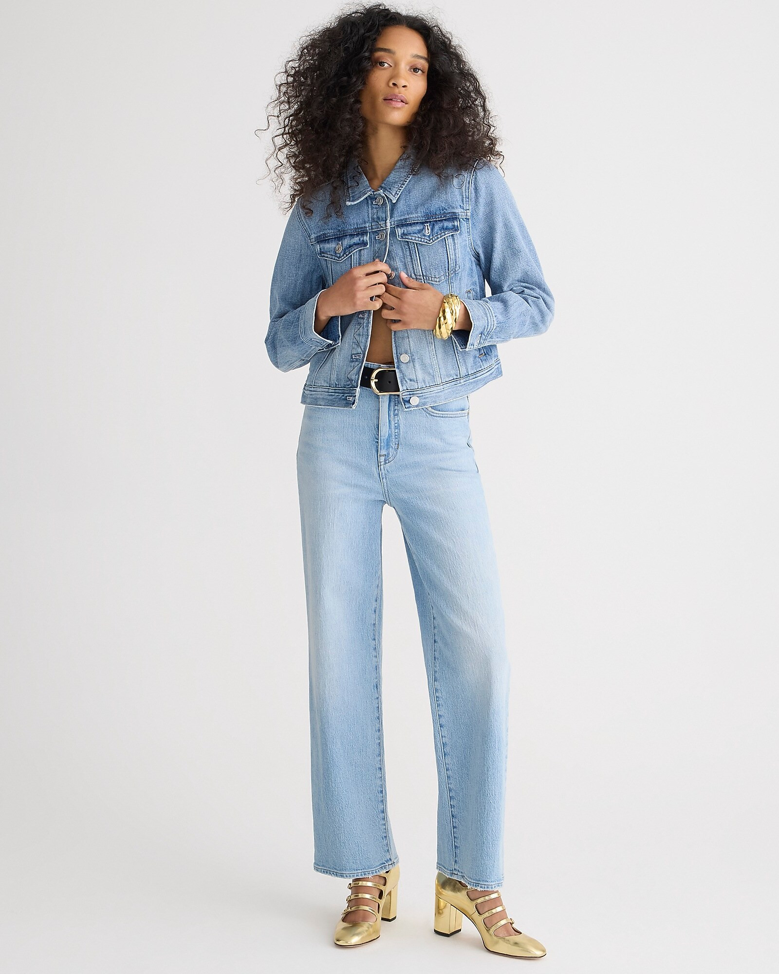 Slim wide-leg jean in Elia wash | J. Crew US