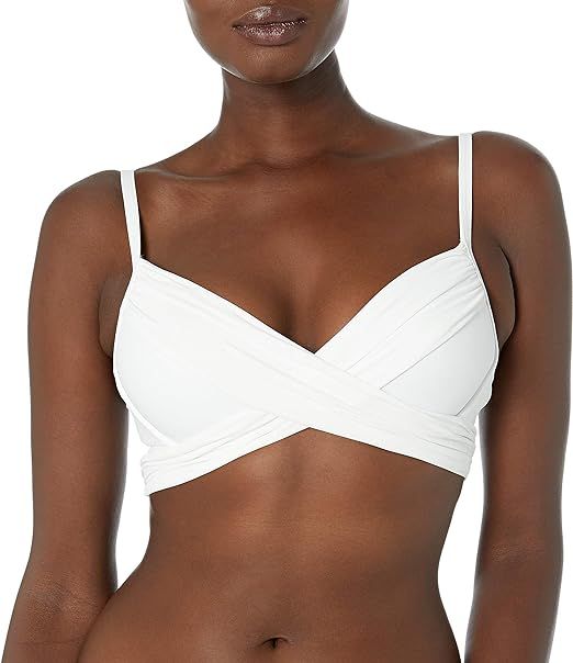 La Blanca Women's Island Goddess Wrap Underwire Push Up Bikini Swimsuit Top | Amazon (US)