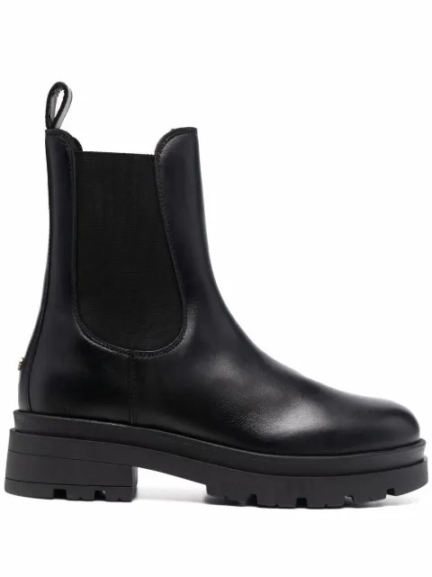 ANINE BING slip-on Leather Boots - Farfetch | Farfetch Global