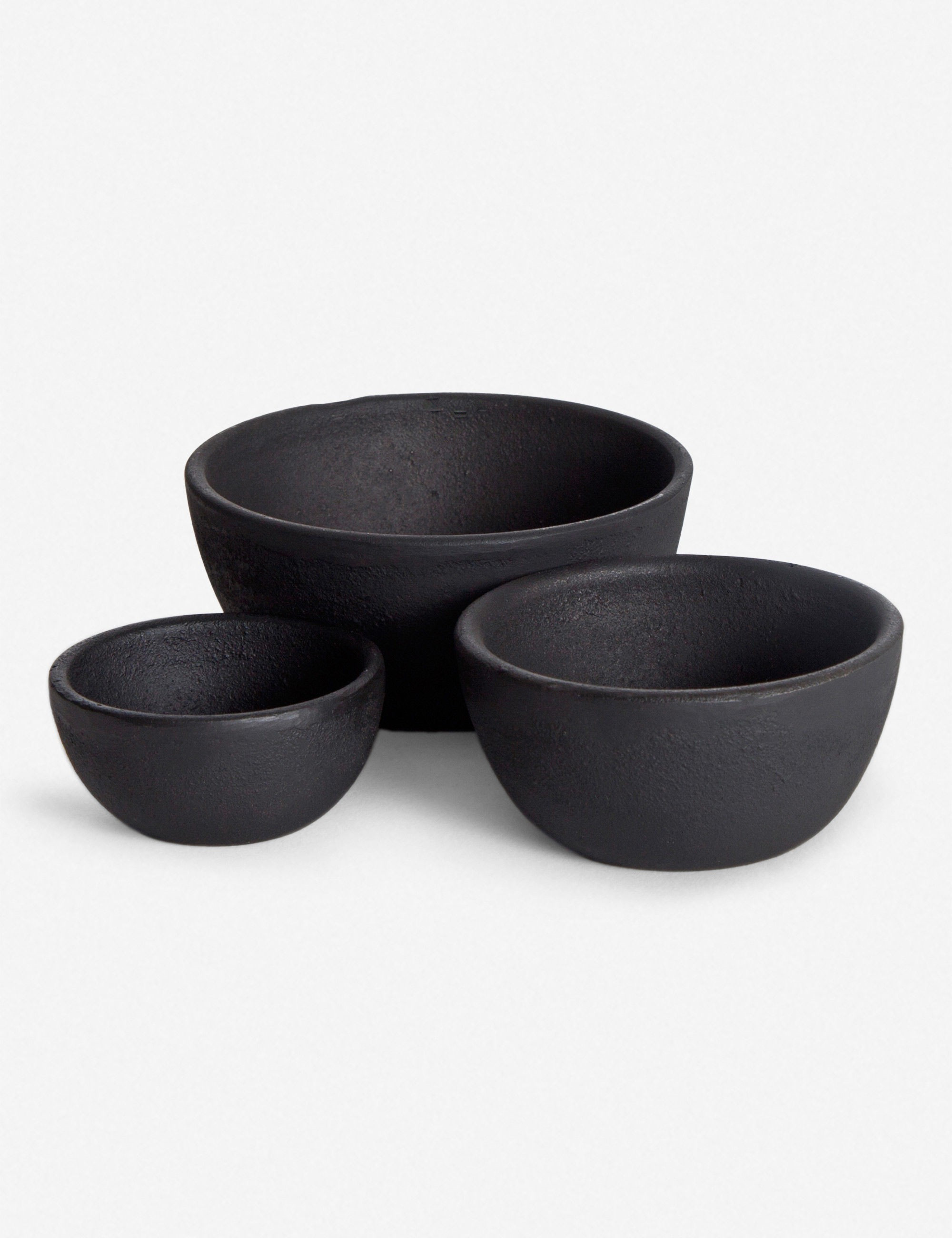 Hawkins New York Simple Small Cast Iron Bowls, Black (Set of 3) | Lulu and Georgia 