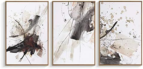 NWT Framed Canvas Wall Art for Living Room, Bedroom Abstract Ink Painting Canvas Prints for Home ... | Amazon (US)