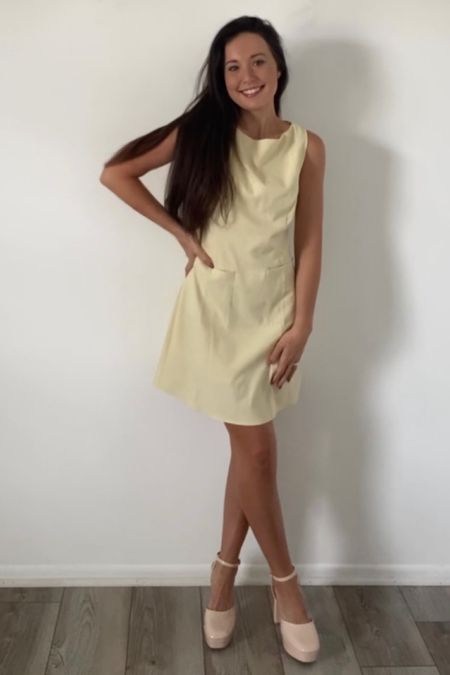 Butter yellow mini retro style dress 

#LTKwedding #LTKparties #LTKstyletip