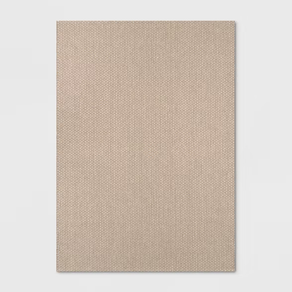 Basketweave Outdoor Rug Oatmeal - Smith & Hawken | Target