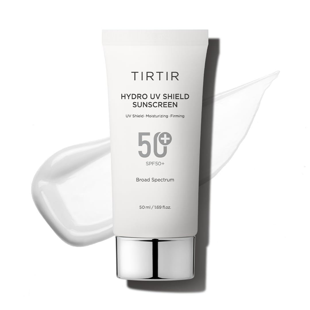 TIRTIR Hydro UV Shield Sunscreen | SPF 50+ Broad Spectrum UVA UVB Korean No White Cast Face Sunbl... | Amazon (US)