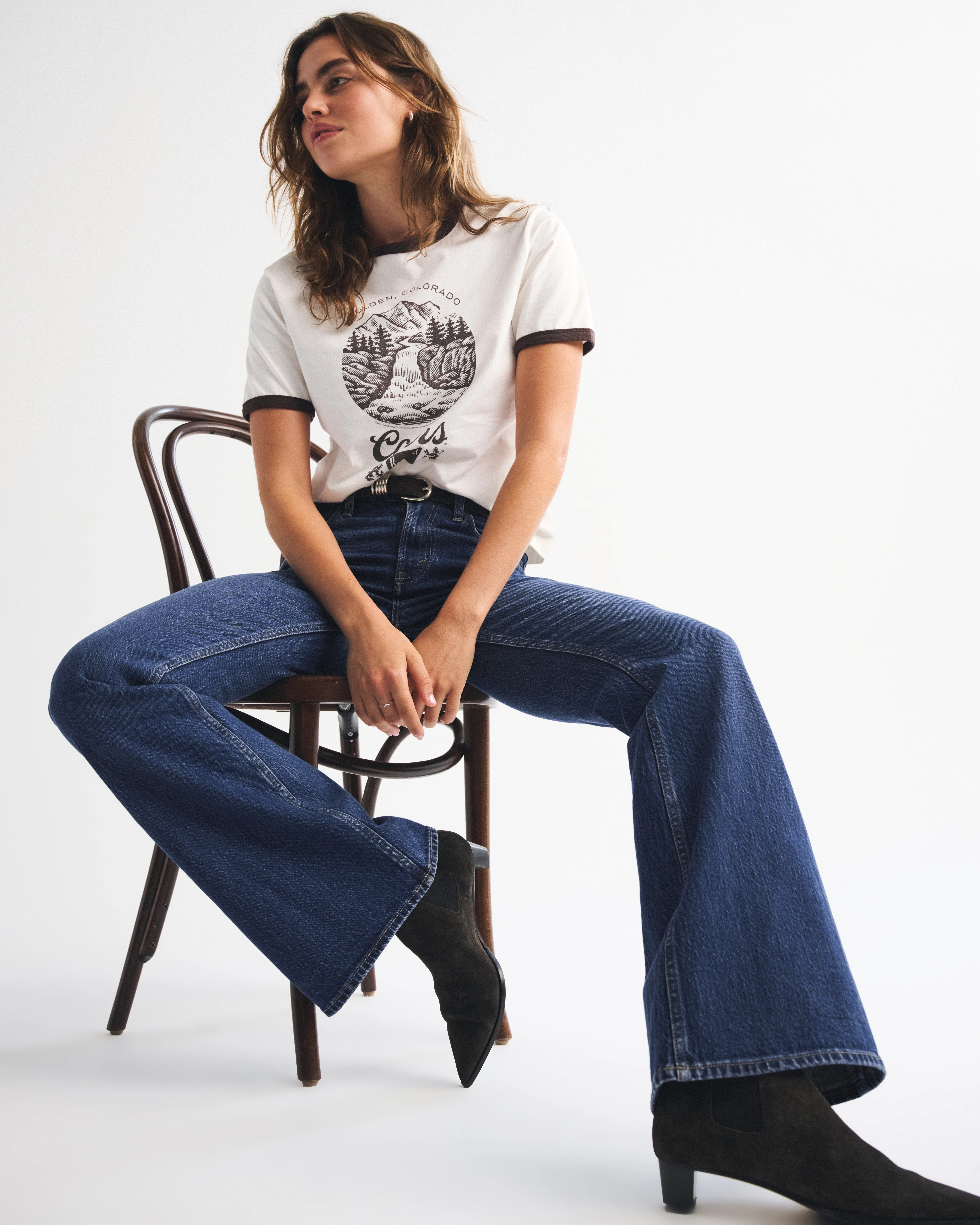 High Rise Flare Jean | Abercrombie & Fitch (US)