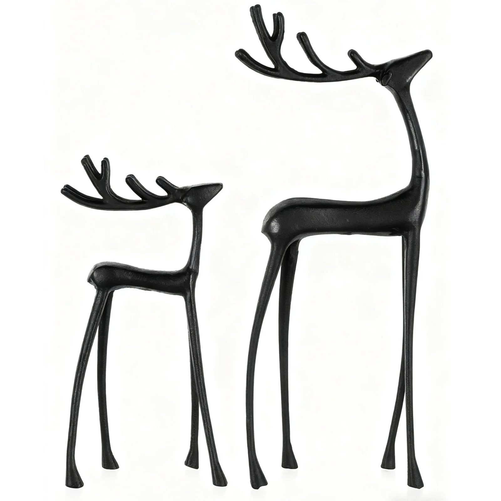 Leutsin Metal Deer Tabletop Decoration - Black Reindeer Statues Christmas Decorations,Modern Styl... | Walmart (US)