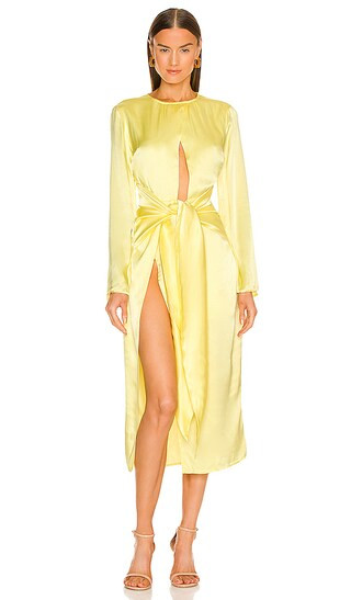 The Aries Dress in Lemon Drop | Revolve Clothing (Global)