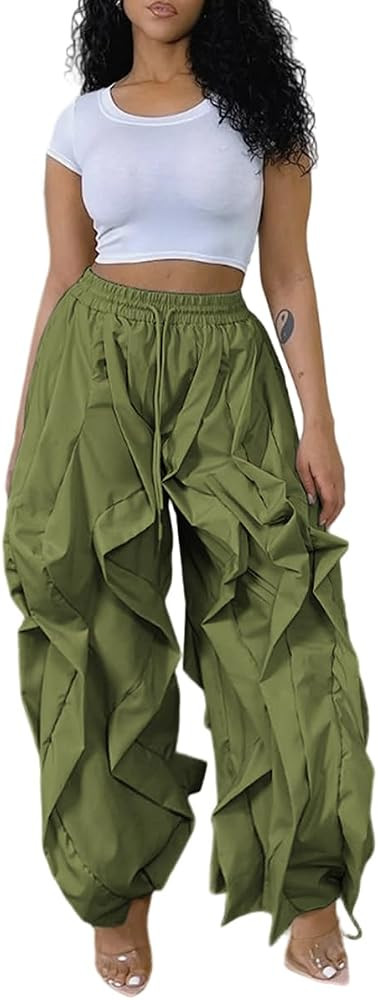 knowfashionstyle Cargo Pants for Women Baggy Parachute Balloon Sweatpants | Amazon (US)