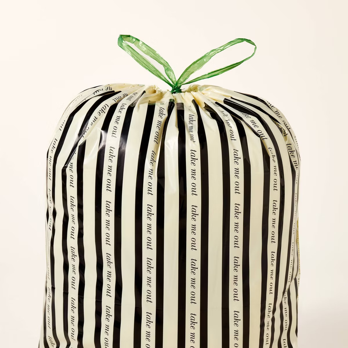 Stripe Printed Trash Bags Black/Cream/Green - kate spade new york x Target | Target