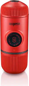 WACACO Nanopresso Portable Espresso Maker, Upgrade Version of Minipresso, 18 Bar Pressure, Red Pa... | Amazon (US)