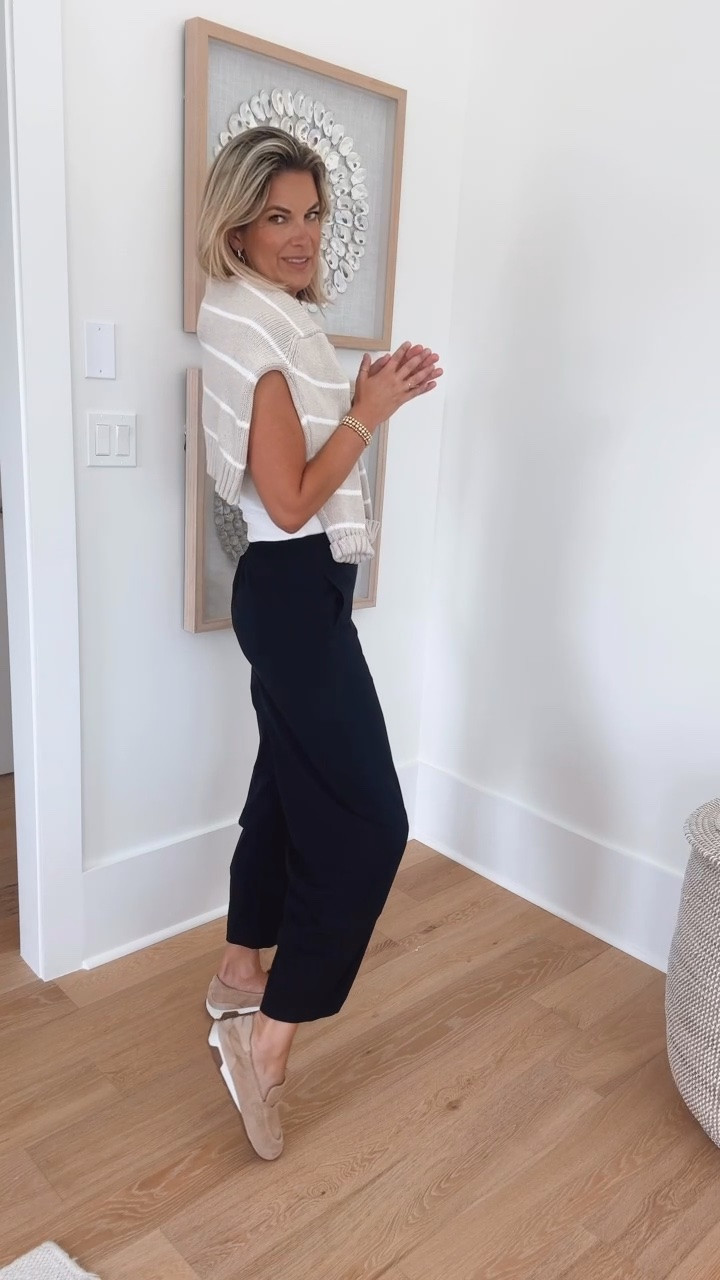 Everyday casual polished outfit. These viral pants are sooo good. I’m obsessed! They can be styled so many ways. I’m 5’11” and have the 4 long. Linking a save option as well.

#LTKmomlife #LTKdayinmylife #LTKTall