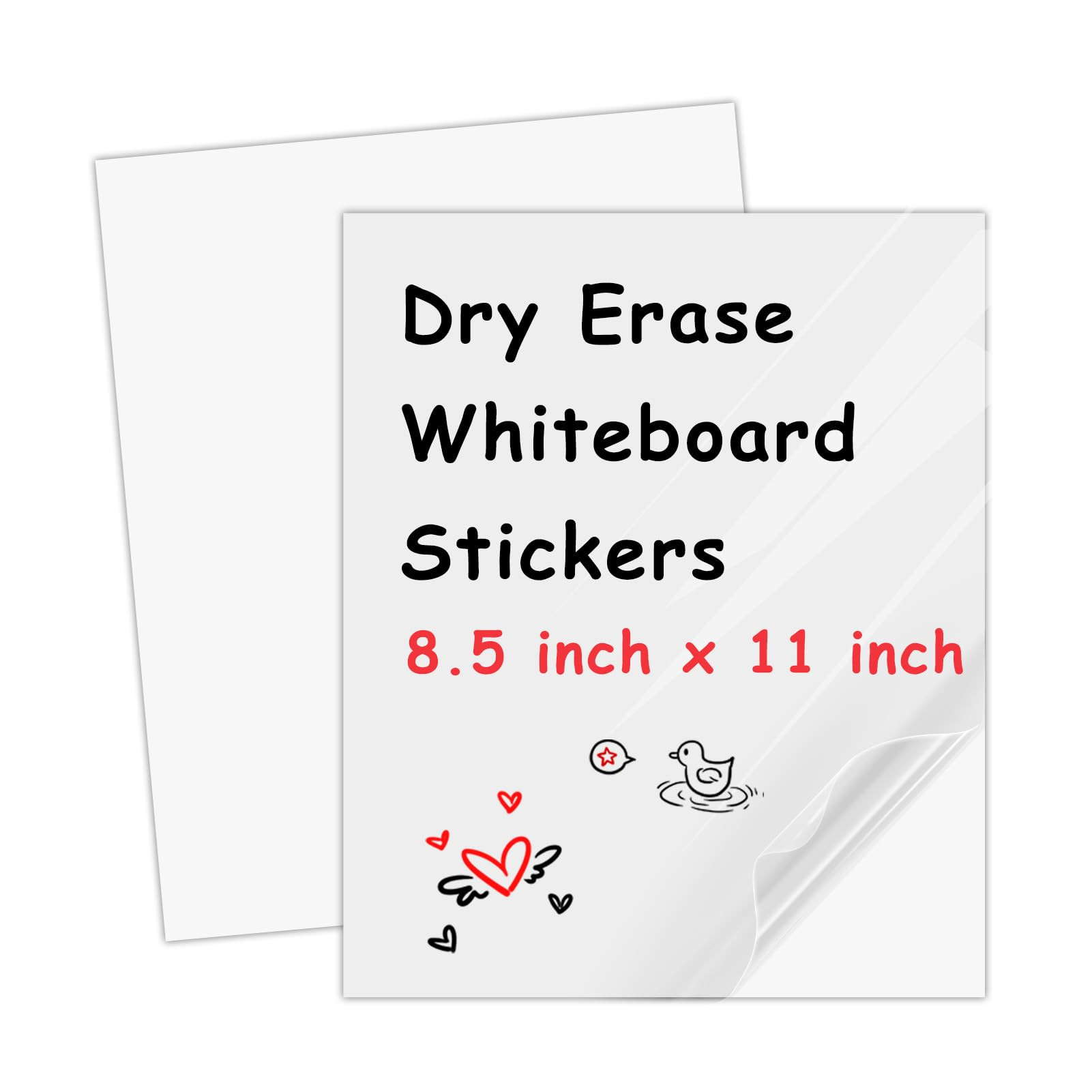 2 Pack 8.5" x11" Dry Erase White Board Paper, Ferromagnetic Magnetic Dry Erase Whiteboard Sheet w... | Amazon (US)