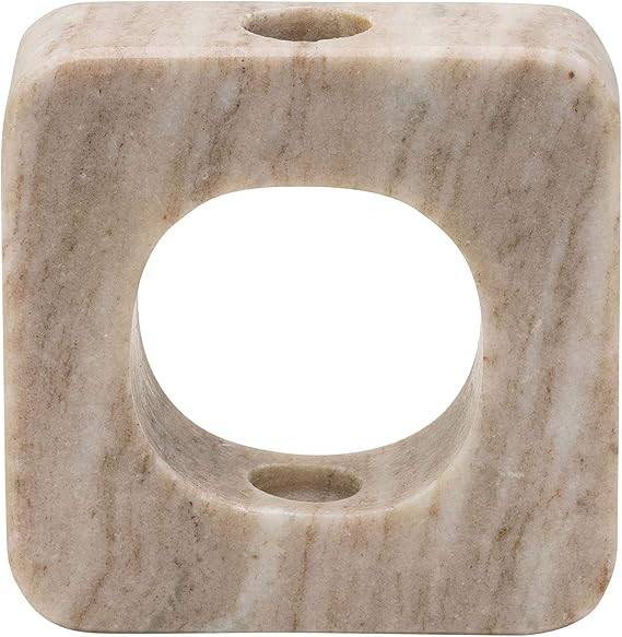Bloomingville Marble Open View Taper, Brown Candle Holder | Amazon (US)