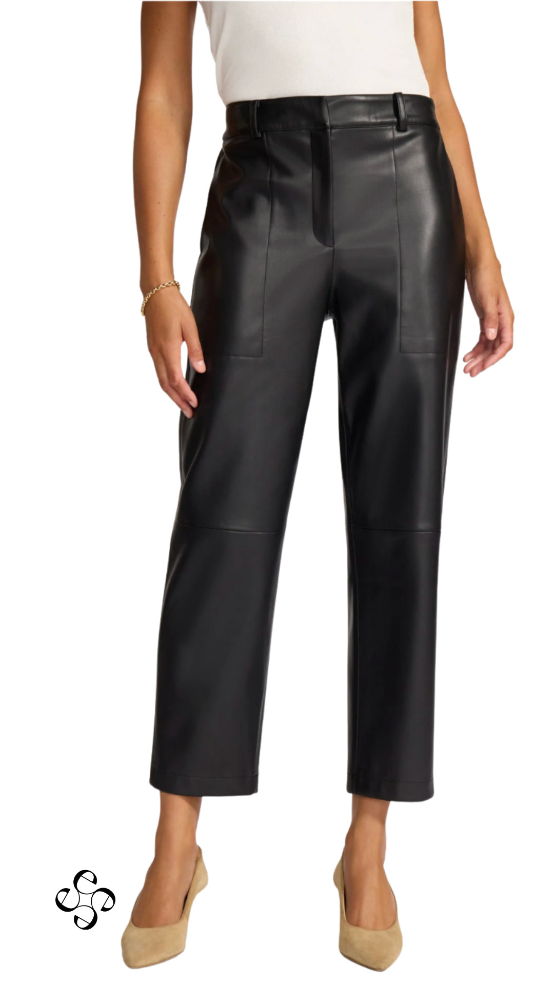 These high-waisted vegan leather pants instantly elevate anything I pair them with. The clean front and tapered leg keep the silhouette sleek, while the ankle length makes them easy with heels, boots, or flats. The elasticized back adds comfort without sacrificing structure. It’s one of the styles you all gravitate toward again and again — and once you try them on, it makes sense. 

 #LTKgrwm #LTKootd #LTKPetite