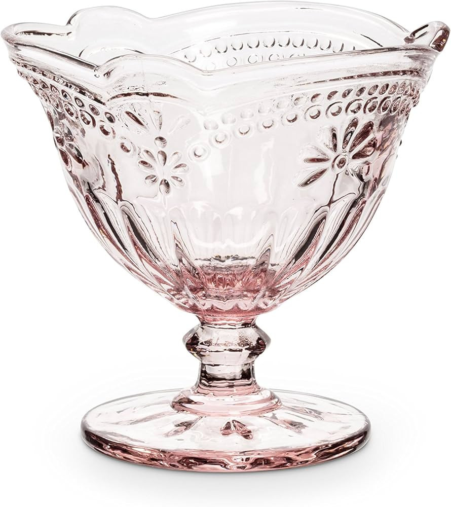 Abbott Collection 27-Desiree/Dessert Flower Pedestal Dish-Pink-4" H, 4 inches H, Standing Cow | Amazon (US)