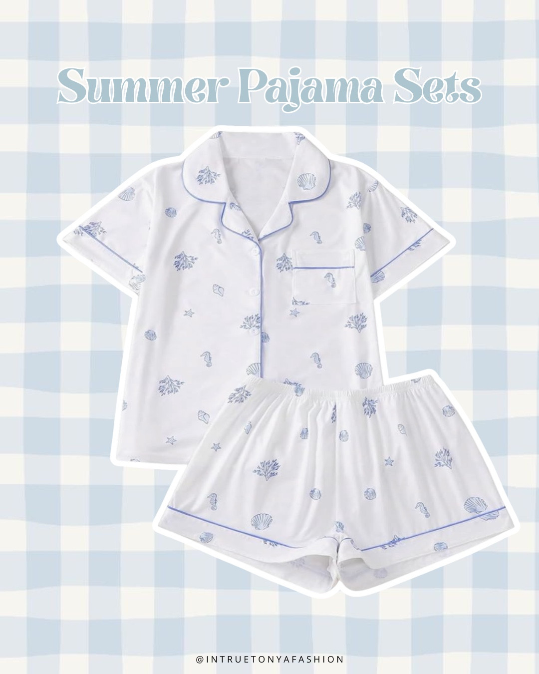 Coastal print pajamas from amazon, perfect for this summer or to take on a vacation 



vacation outfits, tropical outfits, beach outfits, beach clothes, resort wear 2026, summer outfits, beach vacation outfit, vacation pajamas, what to pack, summer pajama set 

#LTKSaleAlert #LTKTravel #LTKSeasonal