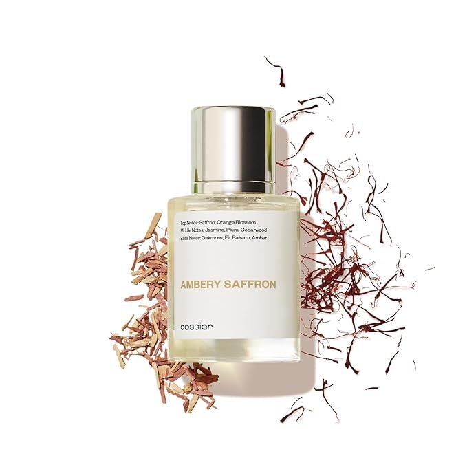 Ambery Saffron Eau de Parfum Inspired by Baccarat Rouge 540 - Vegan, Unisex Perfume Spray, 50ml | Amazon (US)
