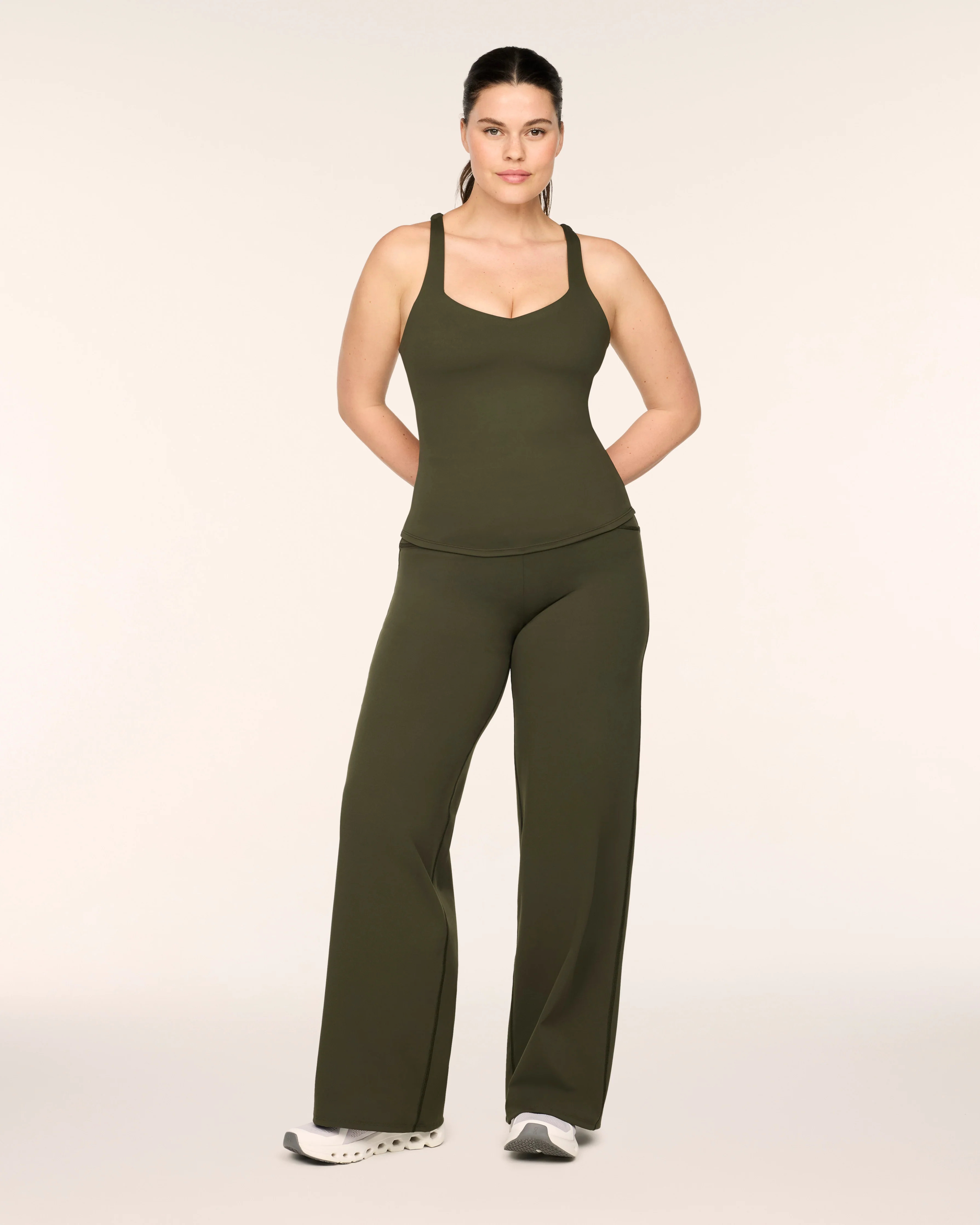 SPANXshape® Booty Boost® Wide Leg Pant | Monstera Tall / 1X | Spanx