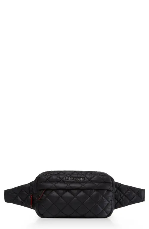 MZ Wallace Metro Belt Bag in Black/Black at Nordstrom | Nordstrom