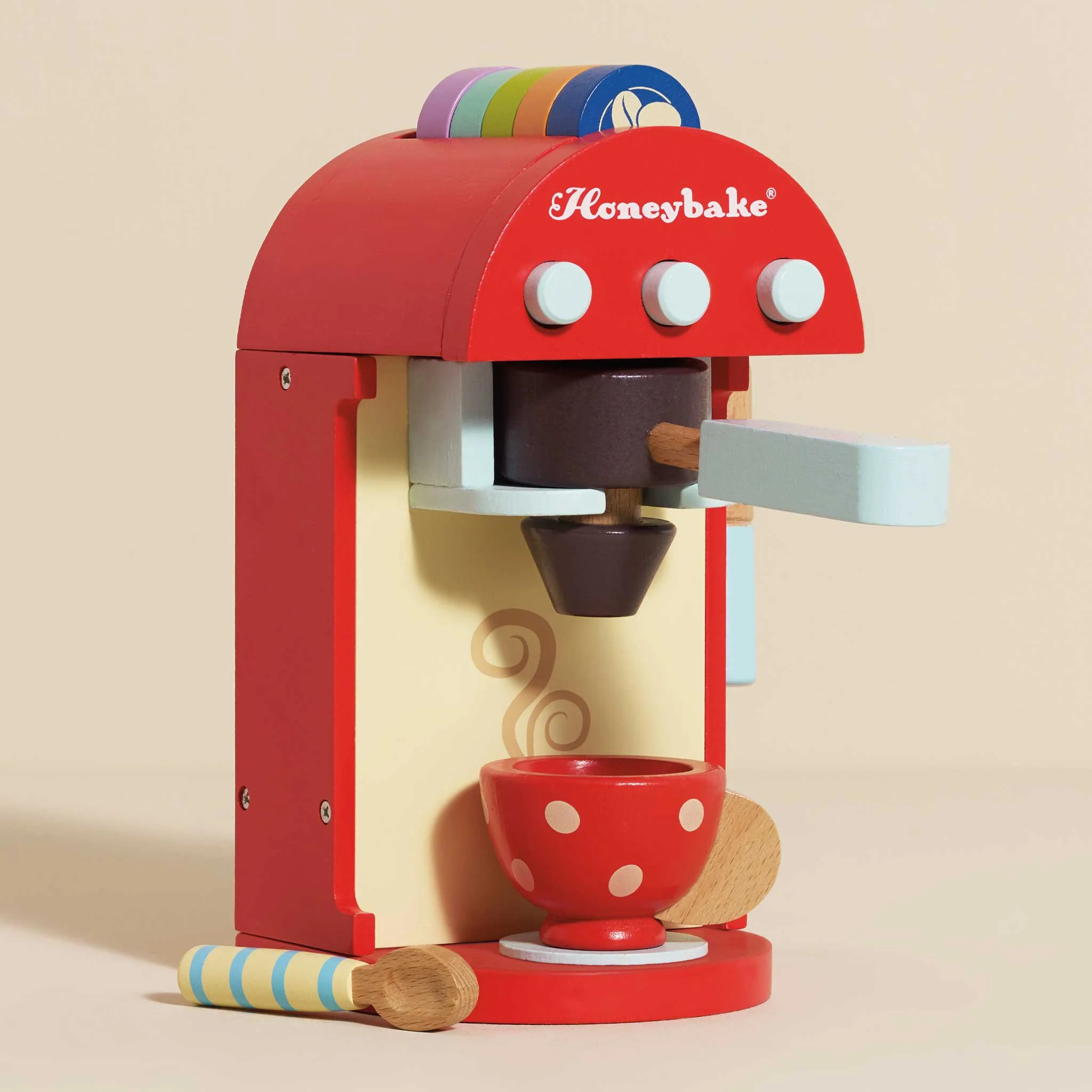 Wooden Toy Coffee Machine & Pods | Eco Chic Home