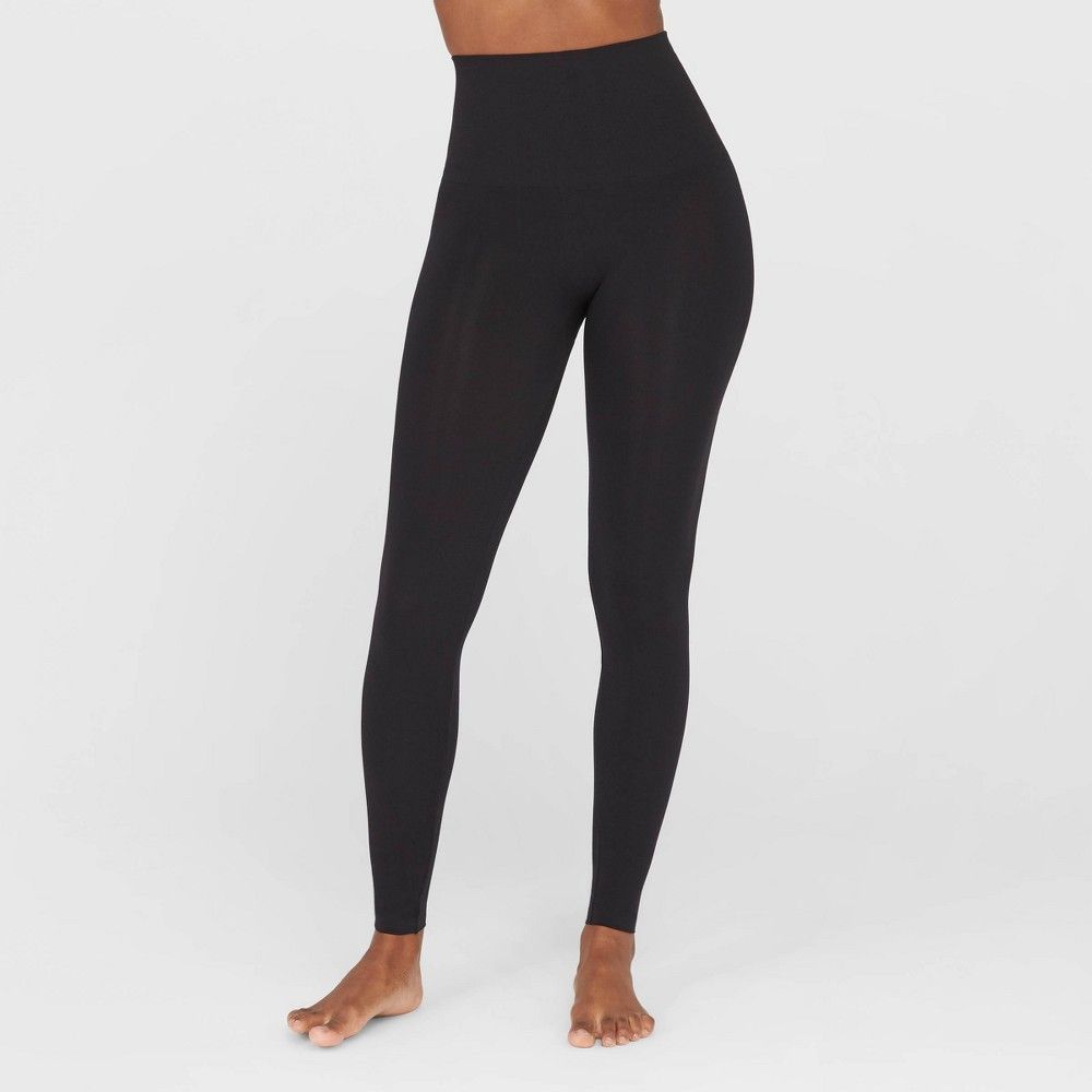ASSETS by SPANX Women's Seamless Slimming Leggings - Black M | Target