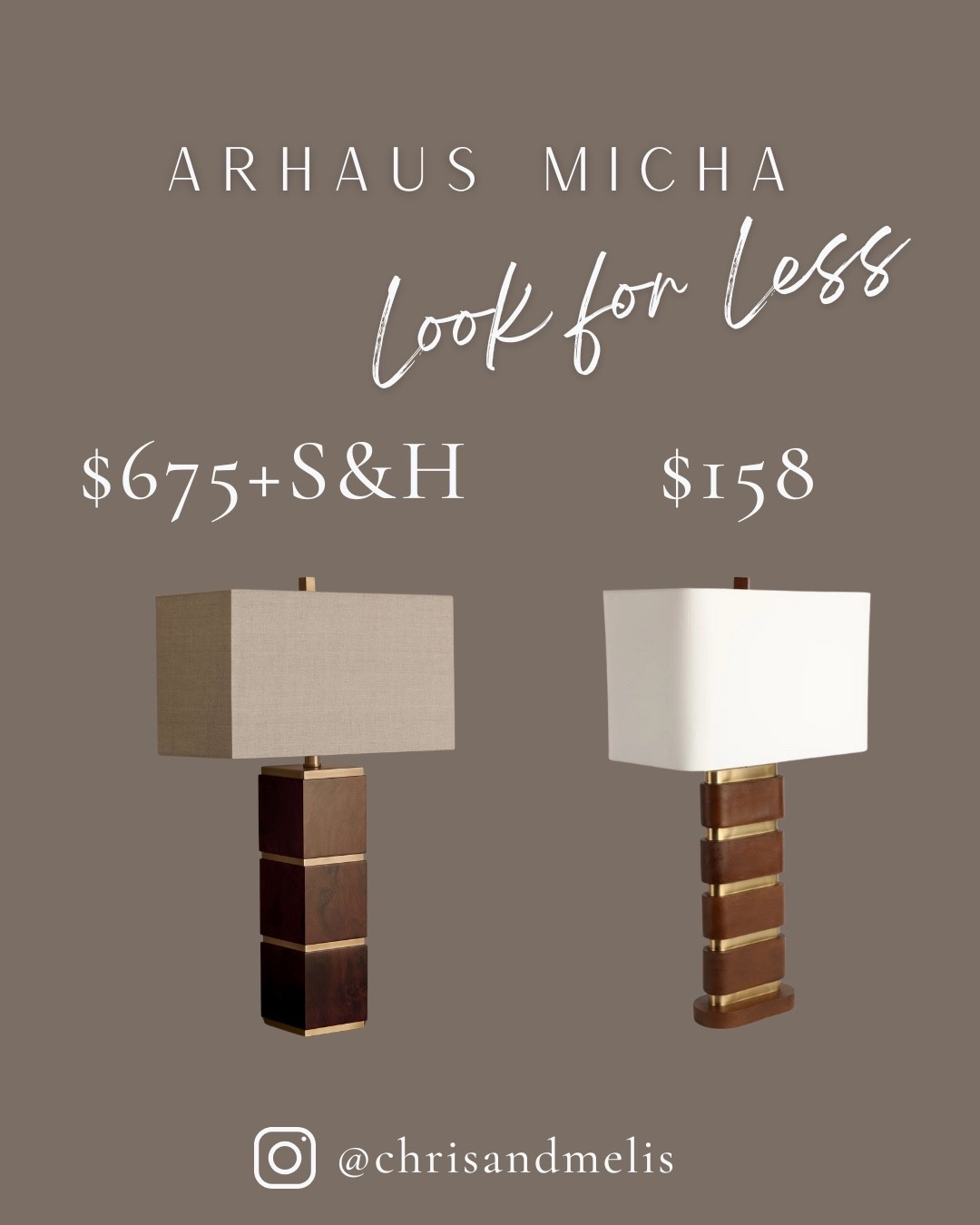 Arhaus Micha Table lamp loom for less! Love the wood and brass combination for a high end look

#LTKHome #LTKSaleAlert