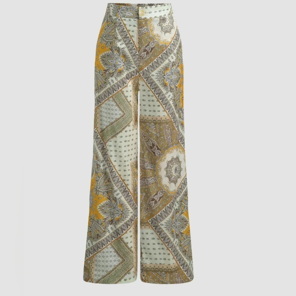 Matching set 🚨                                Boho Paisley wide leg trousers & | Poshmark