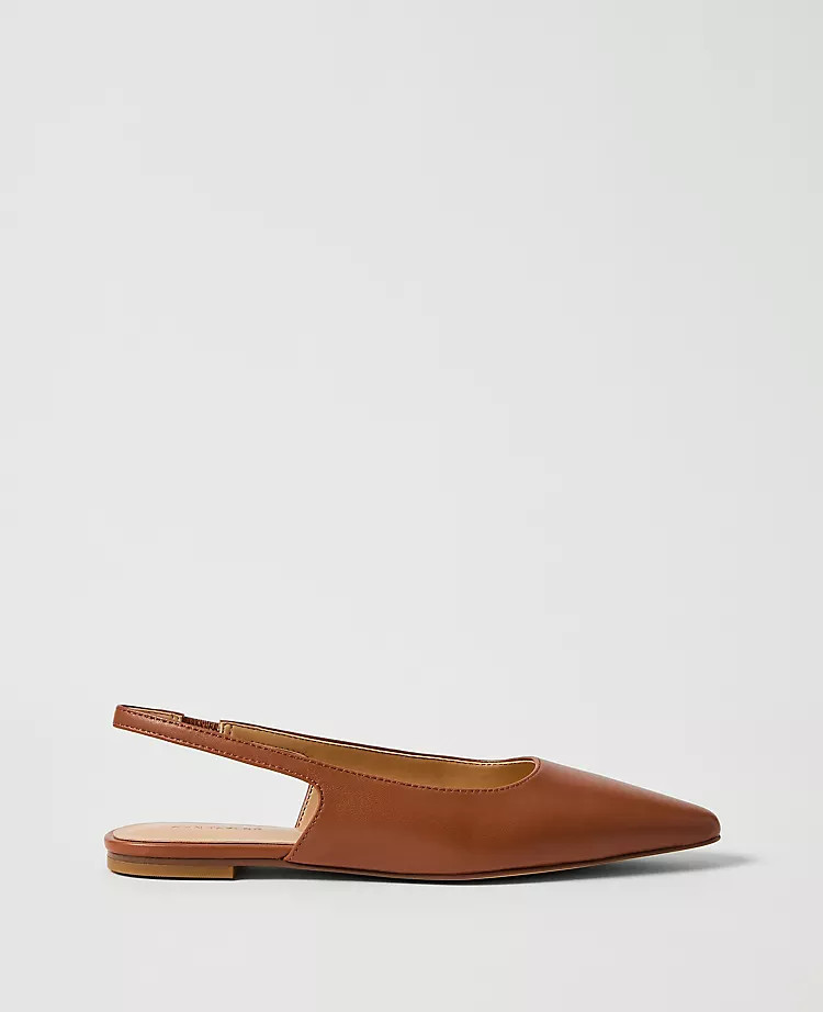Leather Slingback Flat | Ann Taylor