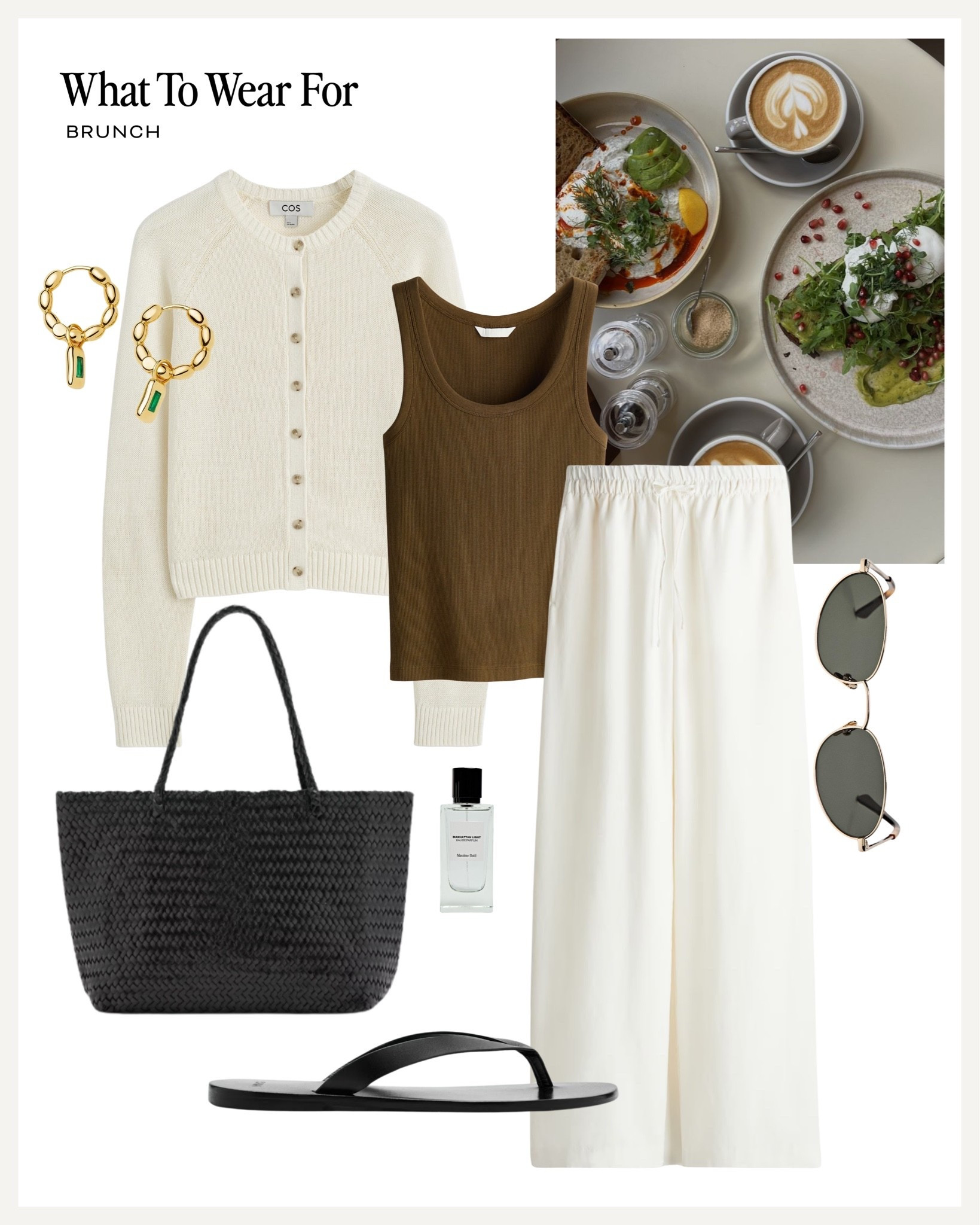 Brunch ☕️ 

H&M new in, summer outfit, heatwave, linen trousers, black flip flops, woven tote bag

#LTKsummer