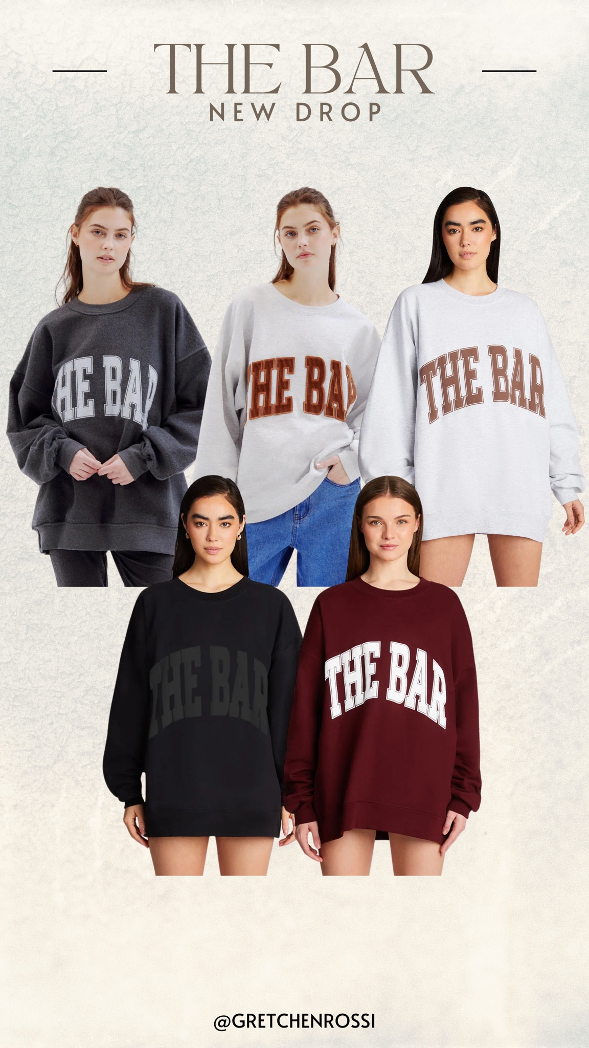 The bar - new drop - sweatshirts 

#LTKStyleTip #LTKSeasonal